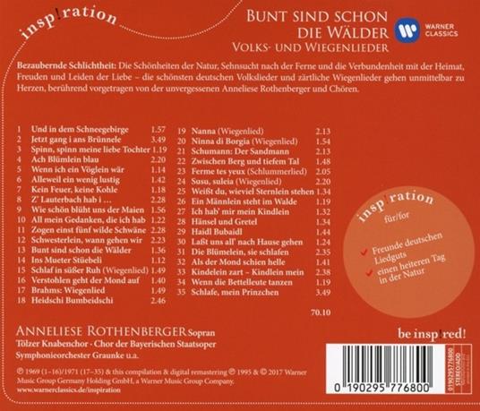 Bunt Sind Schon - CD Audio di Anneliese Rothenberger - 2