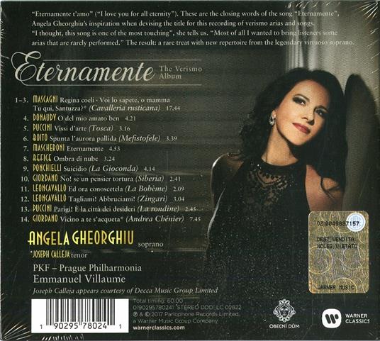 Eternamente. The Verismo Album - CD Audio di Angela Gheorghiu,Prague Philharmonia,Emmanuel Villaume - 2