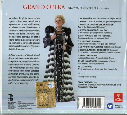 Grand Opera (Digipack) - CD Audio di Giacomo Meyerbeer,Orchestra dell'Opera di Lione,Diana Damrau,Emmanuel Villaume - 2