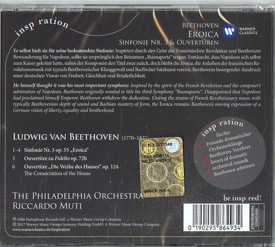 Eroica - CD Audio di Ludwig van Beethoven,Riccardo Muti,Philadelphia Orchestra - 2