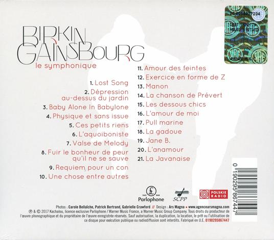Le Symphonique - CD Audio di Jane Birkin,Serge Gainsbourg - 2