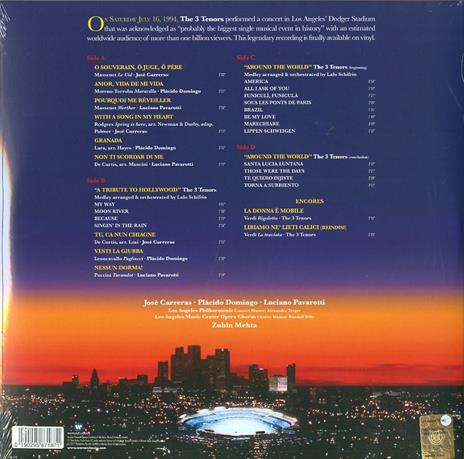 The 3 Tenors in Concert 1994 - Vinile LP di Placido Domingo,Luciano Pavarotti,José Carreras - 2