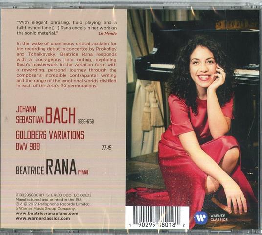 Variazioni Goldberg - CD Audio di Johann Sebastian Bach,Beatrice Rana - 2