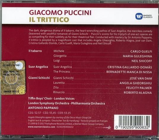 Il Trittico - CD Audio di Giacomo Puccini,Roberto Alagna,Philharmonia Orchestra,Antonio Pappano - 2