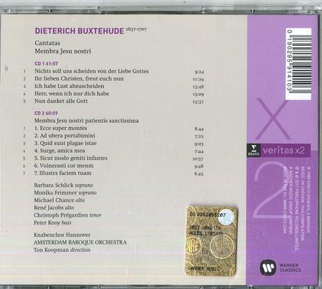 Cantate (Serie Veritas) - CD Audio di Dietrich Buxtehude,Ton Koopman,Amsterdam Baroque Orchestra - 2