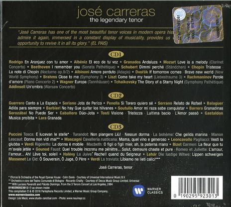 The Legendary Tenor - CD Audio di José Carreras - 2