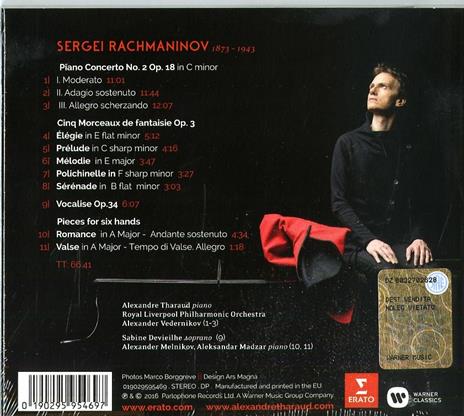 Tharaud suona Rachmaninov - CD Audio di Sergei Rachmaninov,Alexandre Tharaud - 2