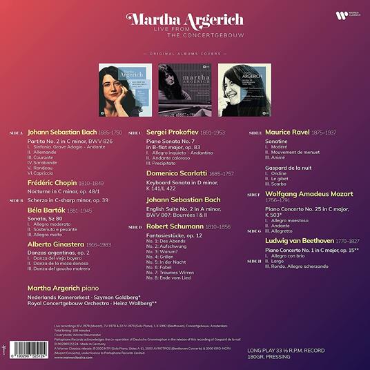 Live from the Concertgebouw (Vinyl Box Set) - Vinile LP di Martha Argerich - 2