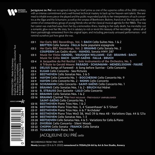 The Complete Warner Recordings - CD Audio di Jacqueline du Pré - 2