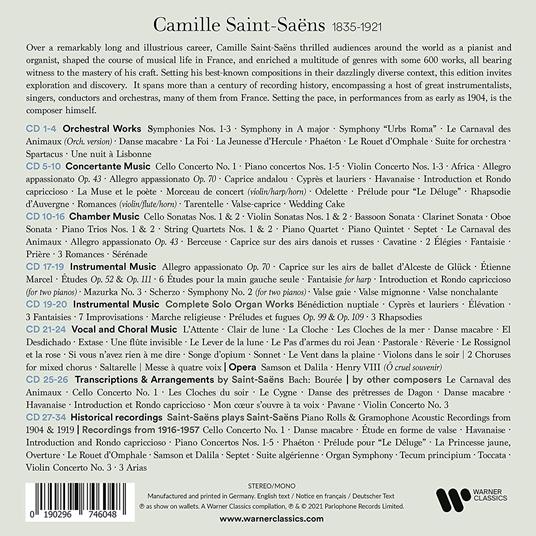 Saint-Saëns Edition - CD Audio di Camille Saint-Saëns - 3