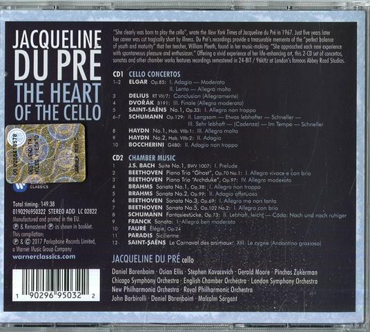 The Heart of the Cello - CD Audio di Jacqueline du Pré - 2