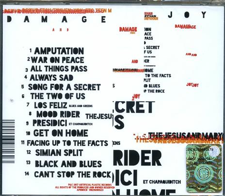 Damage and Joy - CD Audio di Jesus and Mary Chain - 2