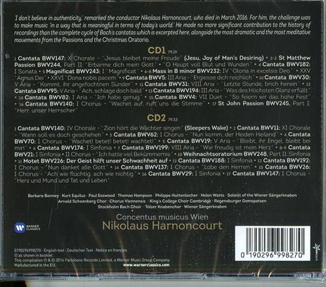 Bach Musica Sacra - CD Audio di Johann Sebastian Bach,Nikolaus Harnoncourt - 3
