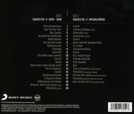 Ewiges Eis. 15 Jahre Eisbrecher - CD Audio di Eisbrecher