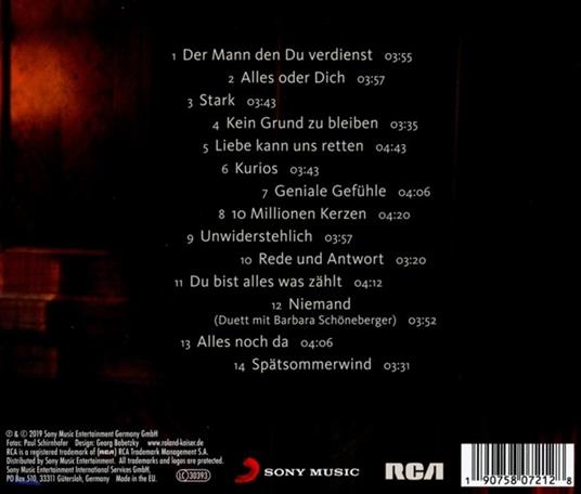 Alles Oder Dich - CD Audio di Roland Kaiser