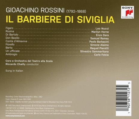 Il barbiere di Siviglia - CD Audio di Gioachino Rossini,Marilyn Horne,Leo Nucci,Riccardo Chailly,Orchestra del Teatro alla Scala di Milano - 2
