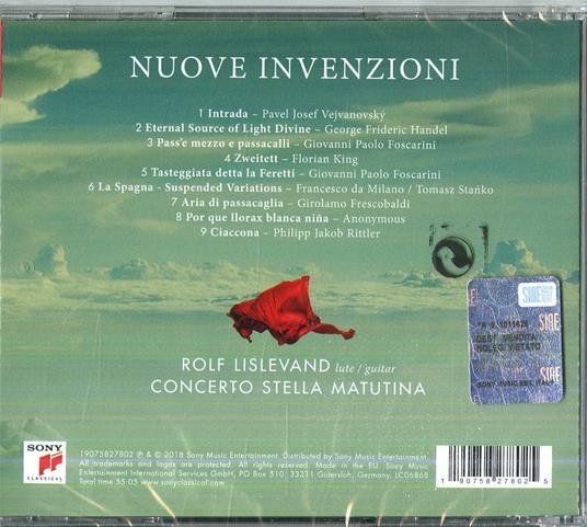 Nuove invenzioni - CD Audio di Rolf Lislevand,Concerto Stella Matutina - 2