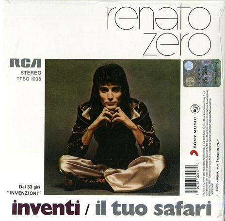 Inventi - Il tuo safari (Limited Edition) - Vinile 7'' di Renato Zero - 2