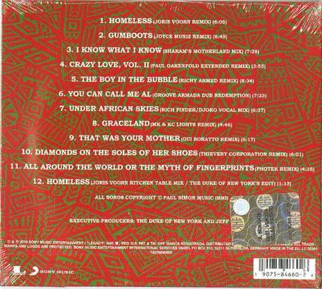 Graceland. The Remixes - CD Audio di Paul Simon - 2