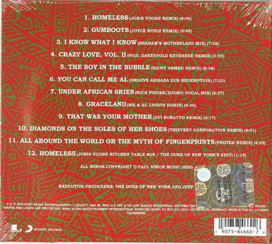 Graceland. The Remixes - CD Audio di Paul Simon - 2