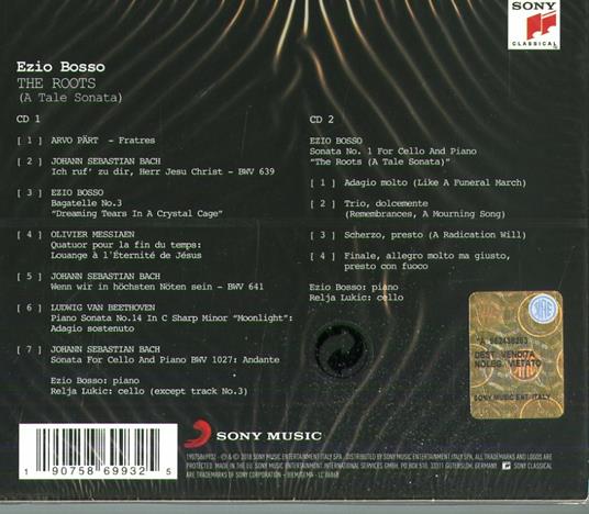 The Roots (A Tale Sonata) - CD Audio di Ezio Bosso,Relja Lukic - 2