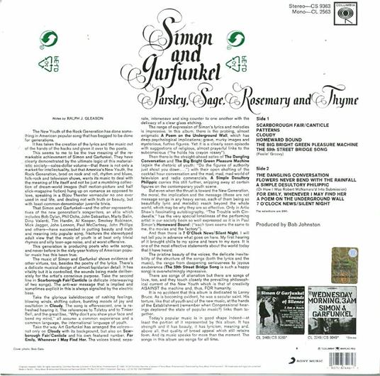 Parsley, Sage, Rosemary and Thyme - Vinile LP di Simon & Garfunkel - 2