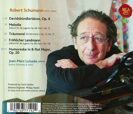 Davidsbündlertänze - Humoreske - CD Audio di Robert Schumann,Jean-Marc Luisada - 2