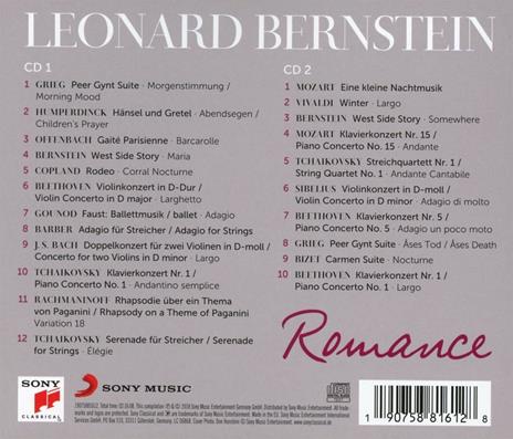 Bernstein Romance - CD Audio di Leonard Bernstein - 2