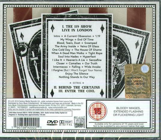 The 119 Show. Live in London - CD Audio + DVD di Lacuna Coil - 2
