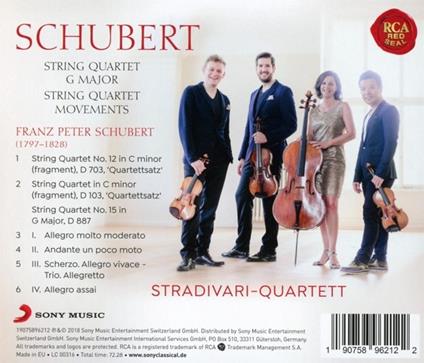 String Quartet D887 - CD Audio di Franz Schubert