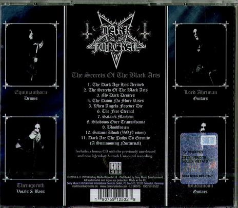 The Secrets of the Black Arts (Re-Issue) - CD Audio di Dark Funeral - 2