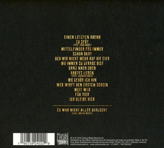 Mittelfinger für immer (Limited Digipack Edition) - CD Audio di Rogers - 3