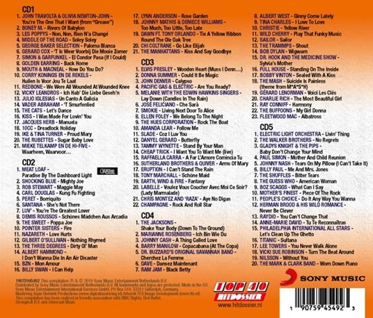 Top 40 Hitdossier - 70s - CD Audio - 2