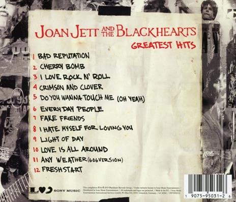 Greatest Hits - CD Audio di Joan Jett,Blackhearts - 2