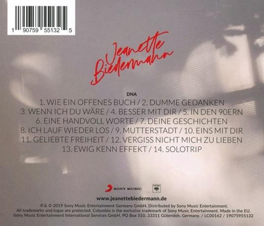 DNA - CD Audio di Jeanette Biedermann - 2