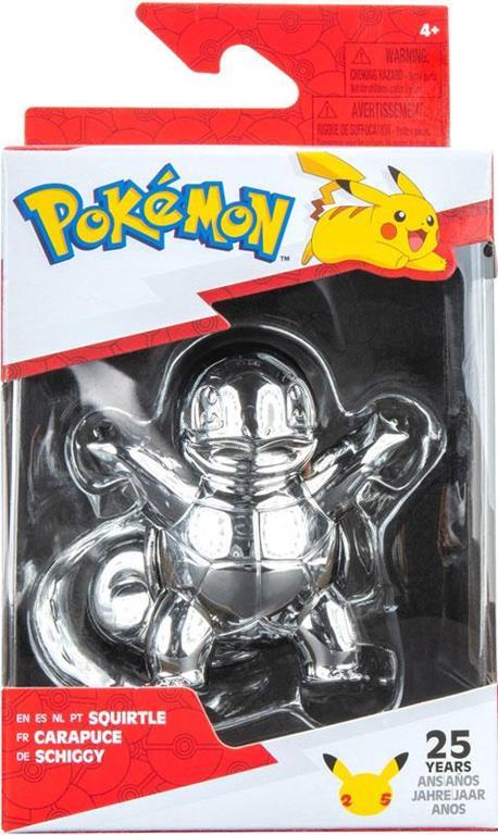 Pokémon 25th anniversary Select Battle Mini figures Silver Version Set A Squirtle 7 cm - 2