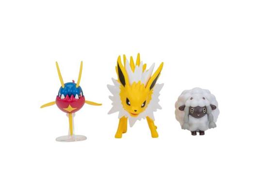 Pokémon Battle Figura Set Figura 3-pack Wooloo, Carvanha, Jolteon Jazwares