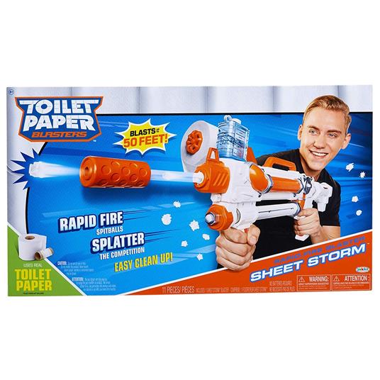 Tp Blaster. Rapid Fire Blaster Spara Carta Igienica. Jakks (150304)