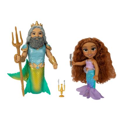 Disney: Jakks - Little Mermaid Live Action - 6 Ariel And Triton (Petite Set / Set Babole Piccole)