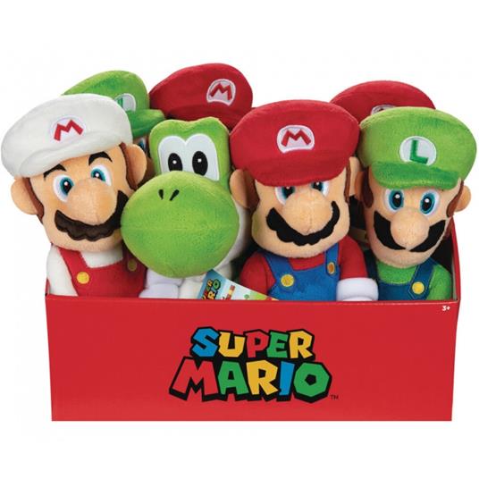 Jakks Pacific Super Mario Peluche 20 cm Personaggi Assortiti