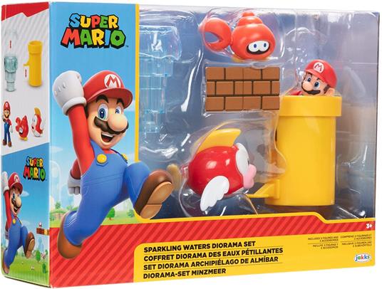 Super Mario Bros Sparkling Waters diorama set 6cm Jakks Pacific - 2