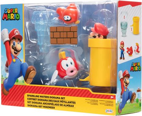 Super Mario Bros Sparkling Waters diorama set 6cm Jakks Pacific - 3