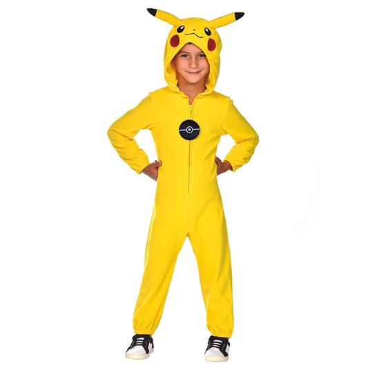 Child Costume Pokemon Pikachu Suit Boy 3-4 Years