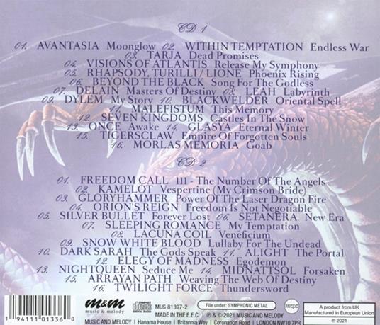 Symphonic Metal - CD Audio - 2