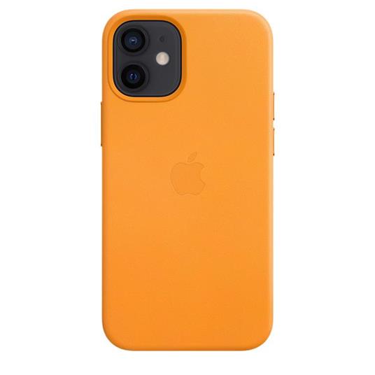 Apple Custodia MagSafe in pelle per iPhone 12 mini - California Poppy - 2