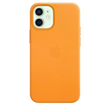 Apple Custodia MagSafe in pelle per iPhone 12 mini - California Poppy - 3