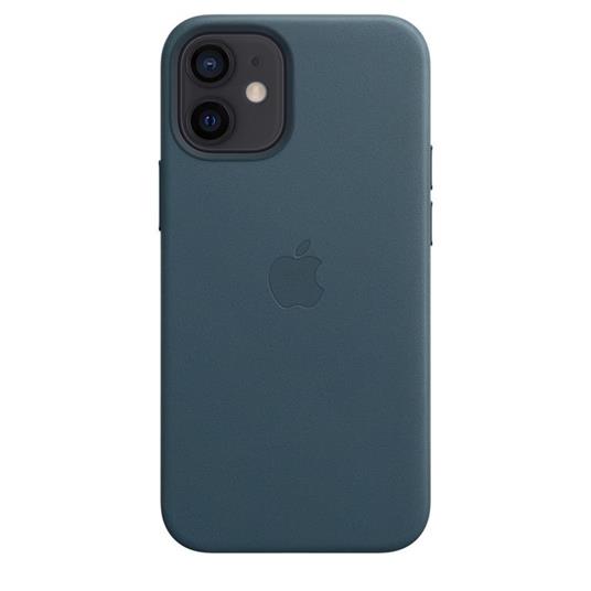 Apple Custodia MagSafe in pelle per iPhone 12 mini - Blu Baltico - 2