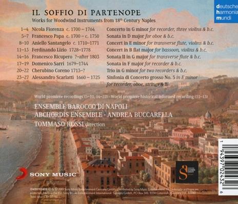 Soffio Di Partenope (Il): Works For Woodwinds From 18th Century Naples - CD Audio - 2