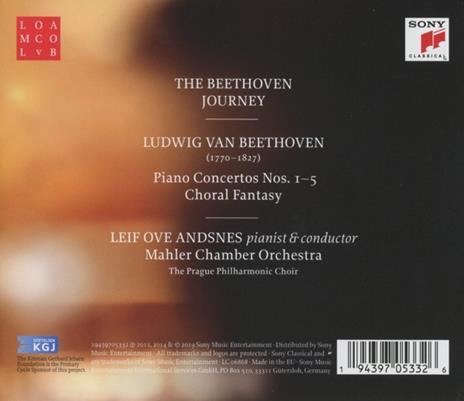 Beethoven Journey. Piano Concertos Nos. 1-5 - CD Audio di Ludwig van Beethoven,Leif Ove Andsnes,Mahler Chamber Orchestra - 2