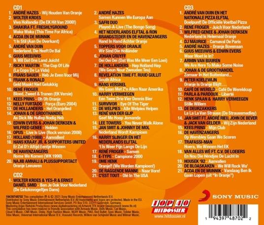 Top 40 Hitdossier - Oranje - CD Audio - 2